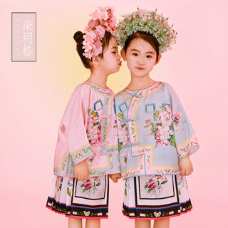 女童春夏装中大童中国风超仙古装儿童格格服小女孩汉服马面裙套装