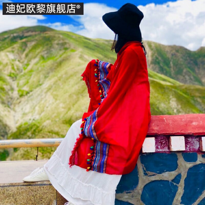 沙漠草原防晒茶卡盐湖丽江披肩