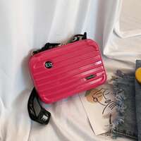 A trendy and stylish street style with a combination box, coin purse, suitcase, bag, small crossbody, single-shoulder shoulder, and a unique Korean mini look thumbnail 4