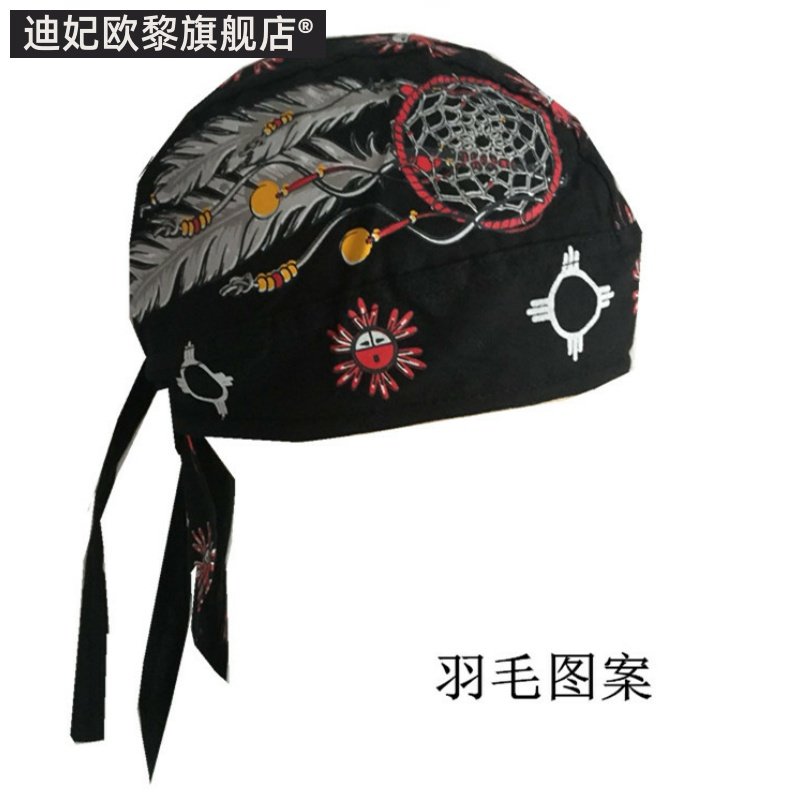 头巾帽海盗帽户外街舞嘻哈运动个性骑行安全头盔内衬帽防风吸汗棉