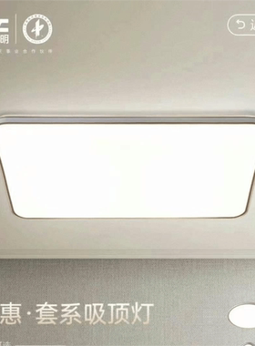 雷士照明简惠WMX12295护眼高亮led客厅灯简约现代卧室灯门店同款