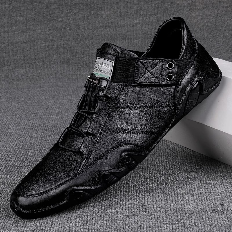 公羊动感男鞋新款男士真皮软底休闲皮鞋一脚蹬百搭豆豆鞋驾车鞋子,流行男鞋,休闲皮鞋,淘宝优惠券,粉丝福利购,淘宝优惠卷