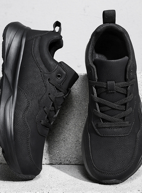 邓氏鱼6E宽楦男鞋秋冬黑色防水运动休闲鞋男士宽头特大码加绒棉鞋