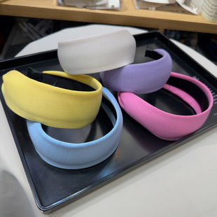 璐璐推荐 外出百搭压发头箍彩色春夏韩国发饰 宽边发箍女2025新款