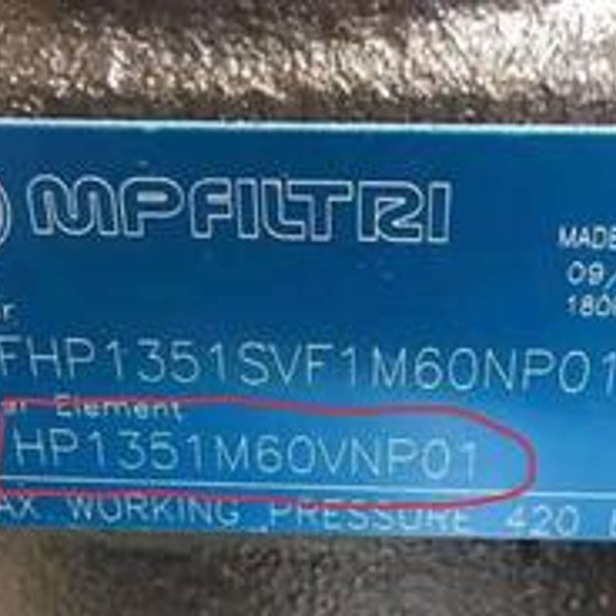 意大利MP FILTRI过滤器 FHP1351SVF1M60NP01滤芯/过滤材料