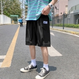 K1620P24外景冰丝宽松加大码休闲蝴蝶印花学生港风五分裤短裤，男装休闲裤，电商A050
