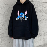 Y106P32基地港风春装休闲连帽套头青年卫衣卡通印花情侣百搭，男装卫衣，电商A050