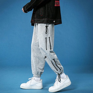 K186 P55 蓝底 春夏加大码时尚印花休闲九分裤长裤图片