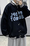 J906P50基地港风百搭大码青年情侣字母印花棒球领棒球服夹克潮，男装卫衣，电商A050