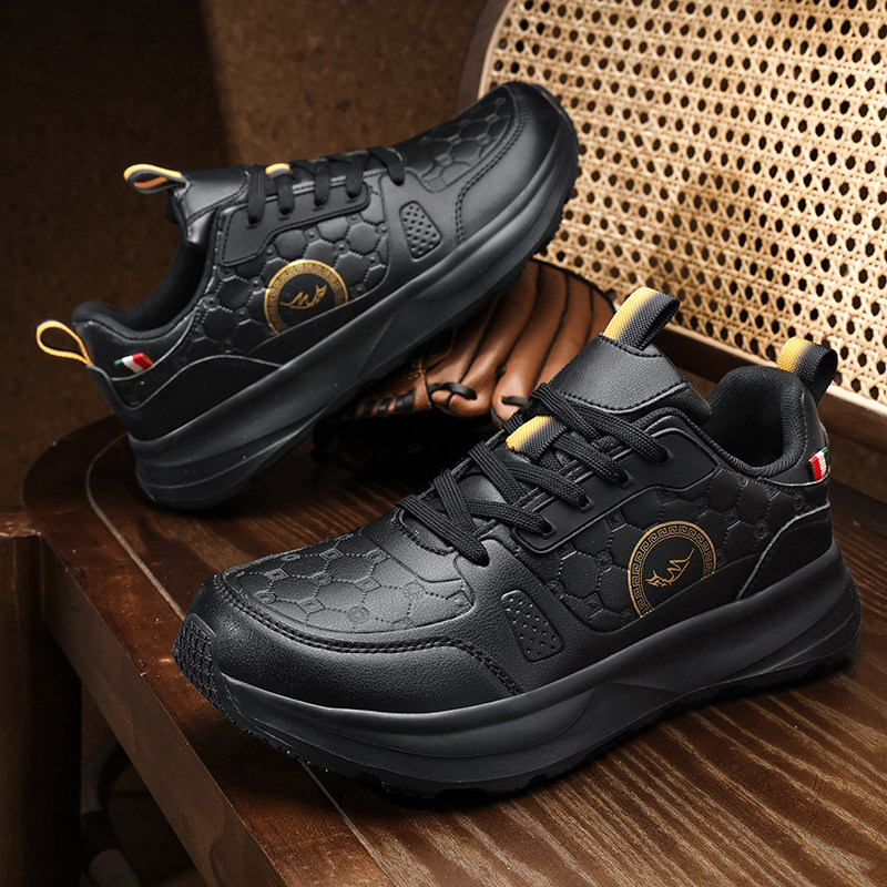 大头男鞋4E宽楦不挤脚胖宽防滑防水运动跑步鞋轻便减震轻质男宽头