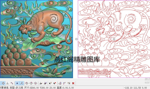 精雕图灰度图浮雕图藏式鼠火焰宝祥云镂空竖花板门板荷花地鼠深12