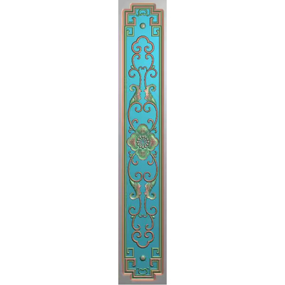 带线精雕图灰度浮雕电脑雕刻图精品2洋花边花板柱子竖条板67x433