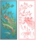精雕图花鸟梅花门板灰度图浮雕图精品梅花孔雀倚背板竖板178x481