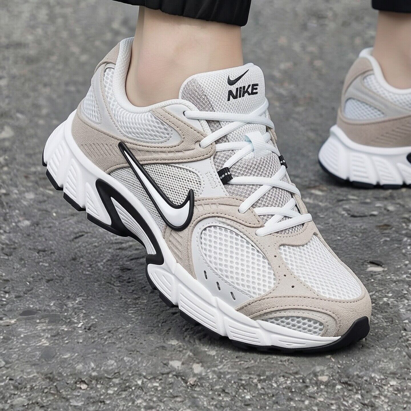 Nike耐克鞋子秋季新款运动鞋网面跑步鞋厚底男士老爹鞋复古休闲鞋