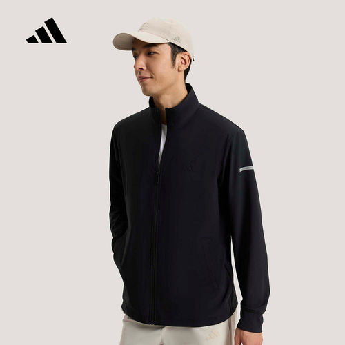 adidasAdidas户外运动服薄外套2026夏男休闲针织夹克 KW4772