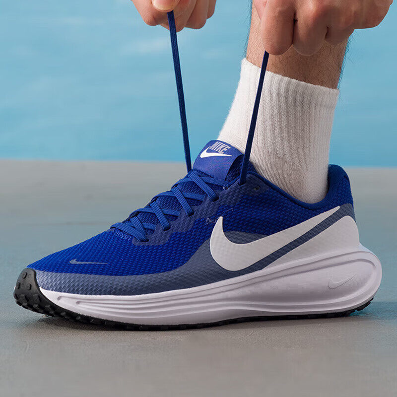 NIKE耐克男跑步鞋蓝色正品正品秋季正品轻便网慢透气运动鞋HJ9198