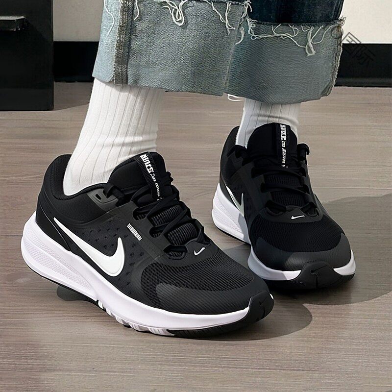 Nike耐克黑色鞋子2026年新款女鞋厚底跑步鞋正品运动鞋网鞋HF7004