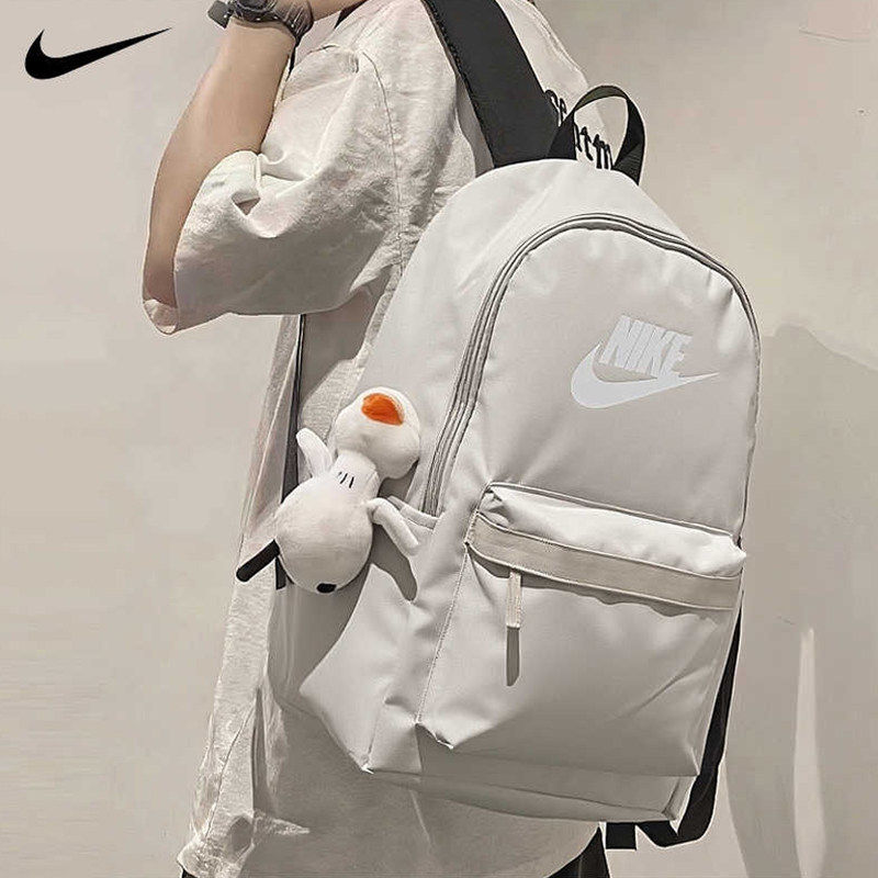 白色学生书包Nike耐克双