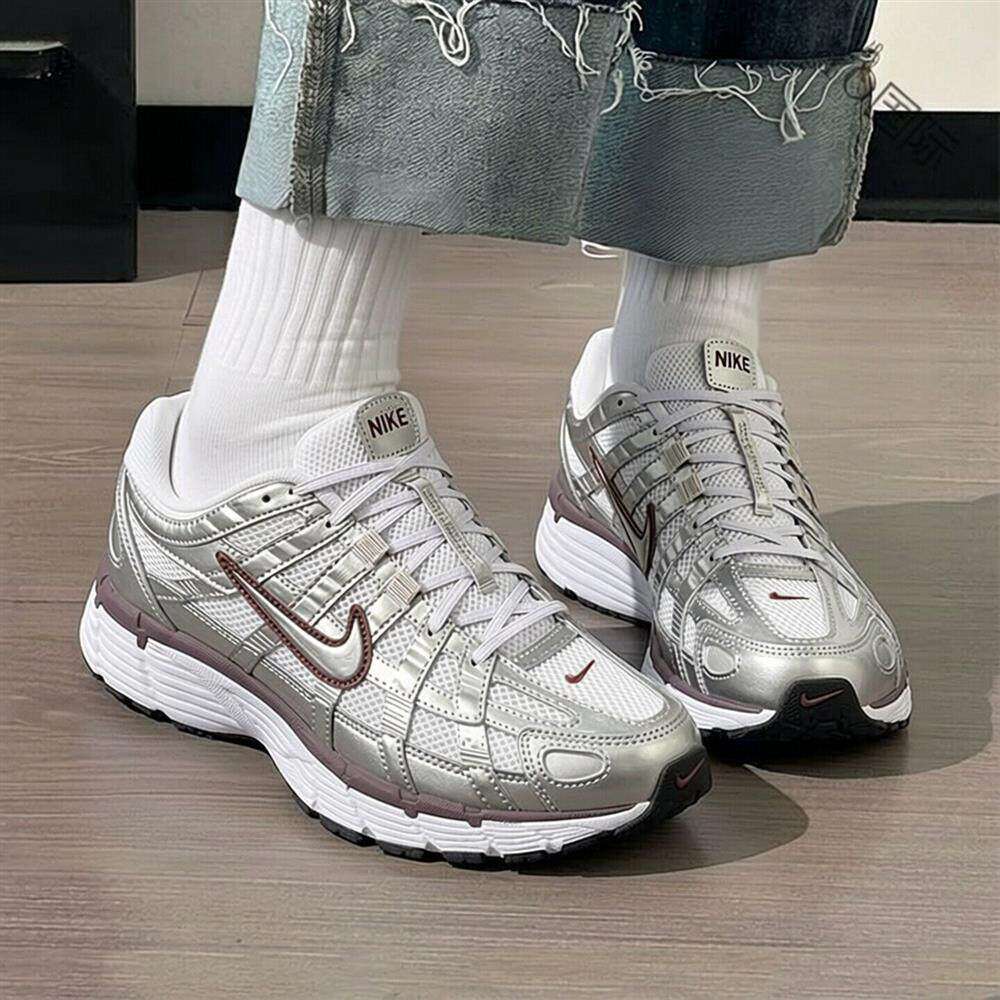 NIKE耐克鞋子春季正品老爹鞋P-6000运动鞋复古女鞋网面跑鞋休闲鞋