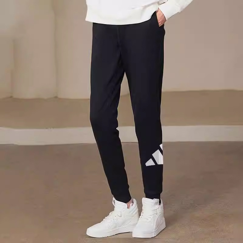 阿迪达斯加绒裤子女正品秋冬正品保暖修身小脚裤女运动裤HI1202
