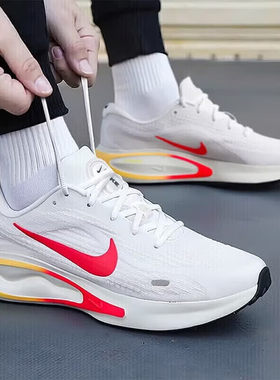 Nike耐克鞋子红色标运动鞋厚底跑步鞋新款男鞋透气网鞋健身休闲鞋