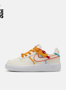 NIKE耐克幼童休闲运动鞋FORCE 1 LOW灵蛇迎新系列板鞋HV6004-111