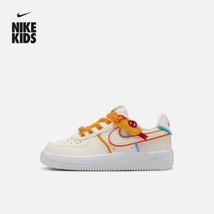 NIKE耐克幼童休闲运动鞋FORCE 1 LOW灵蛇迎新系列板鞋HV6004-111