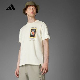 阿迪达斯跑步T恤男女同款新款情侣休闲运动服上衣透气短袖JD5962