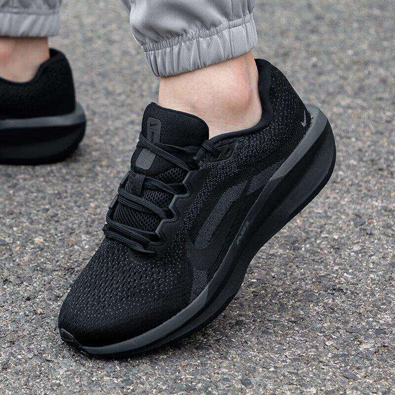 Nike耐克鞋子黑色跑步鞋厚底运动鞋正品年正品男鞋健身网鞋训练鞋
