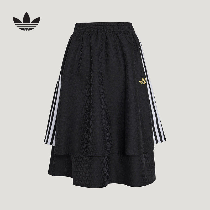 adidas阿迪达斯运动2026春女大童裙子 KT4999