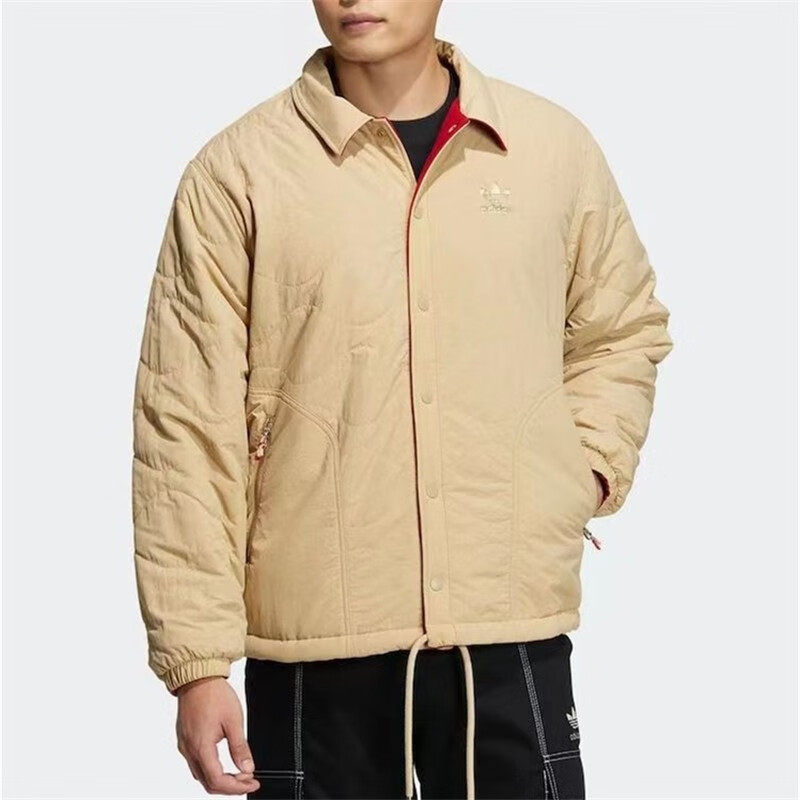 阿迪达斯三叶草外套男运动双面穿保暖棉服休闲外套开衫HY7291
