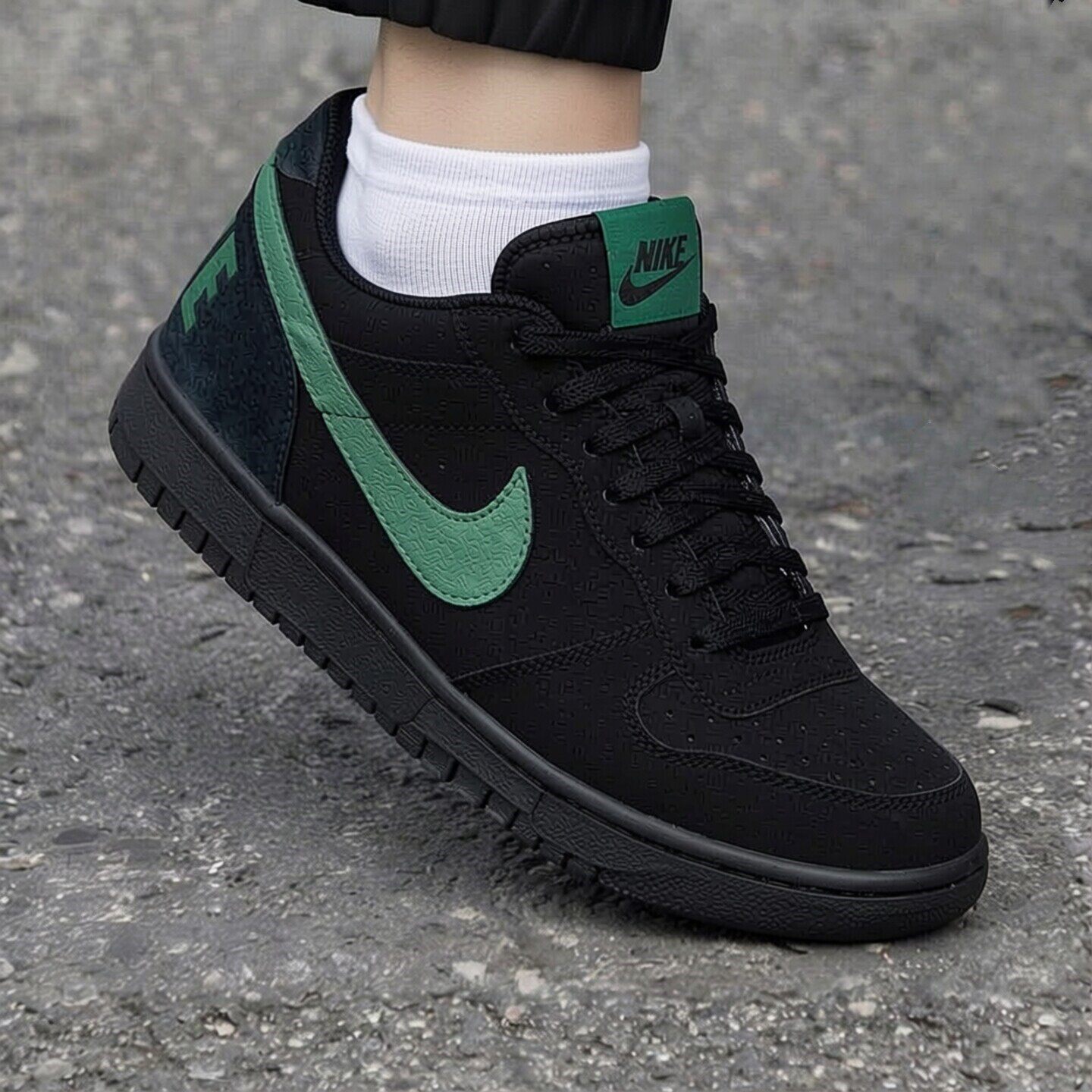 Nike耐克鞋子BIG LOW LUX运动鞋新款男鞋翻毛皮板鞋耐磨休闲鞋潮