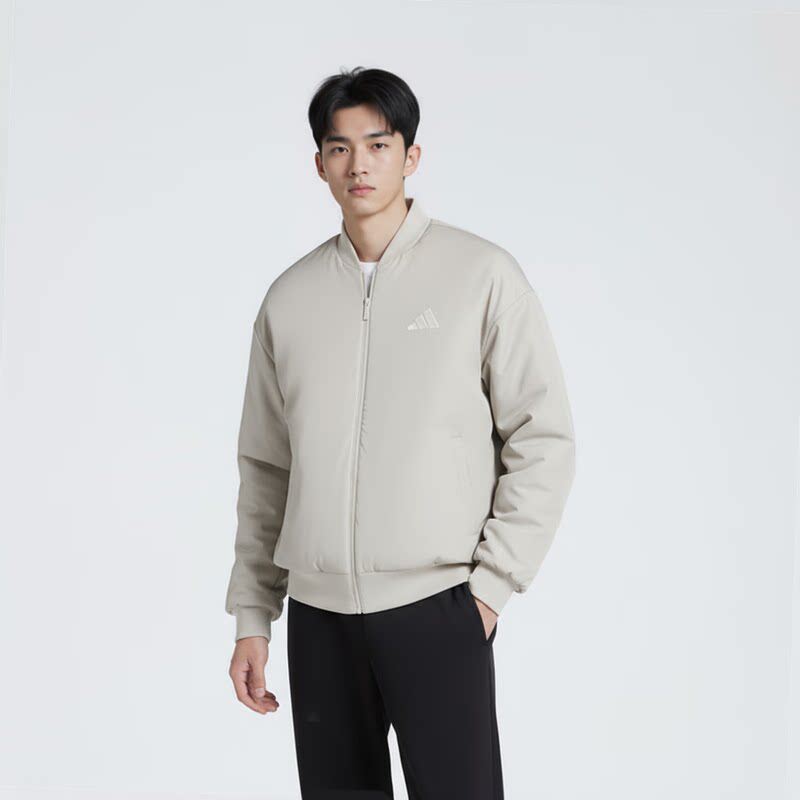 adidas阿迪达斯冬季新款保暖飞行员运动休闲外套男短棉服JX5634