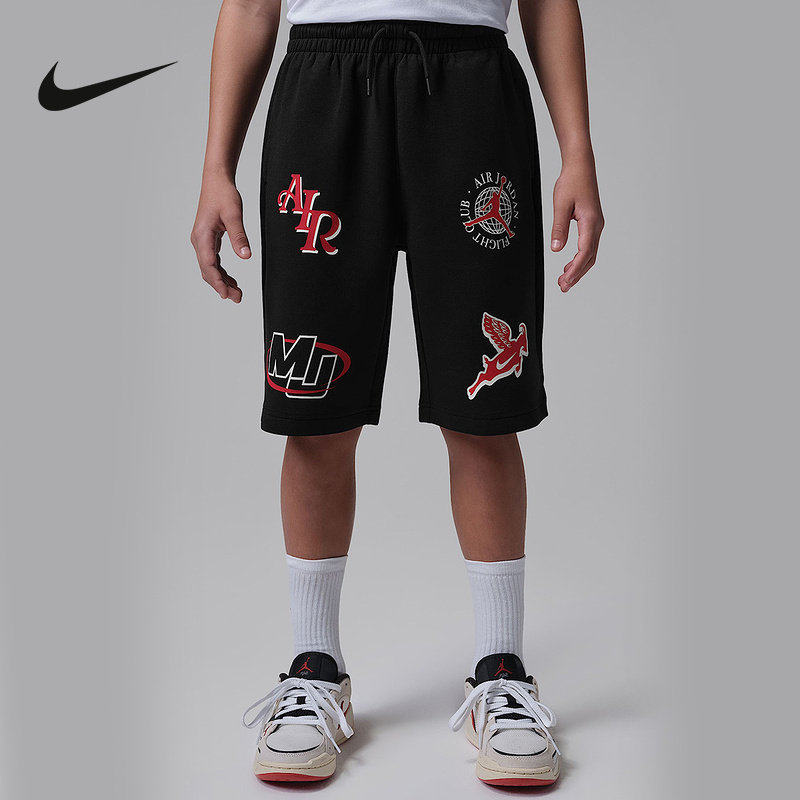 NIKE耐克夏Jordan大童运动俱乐部短裤运动休闲针织短裤IW1454-010