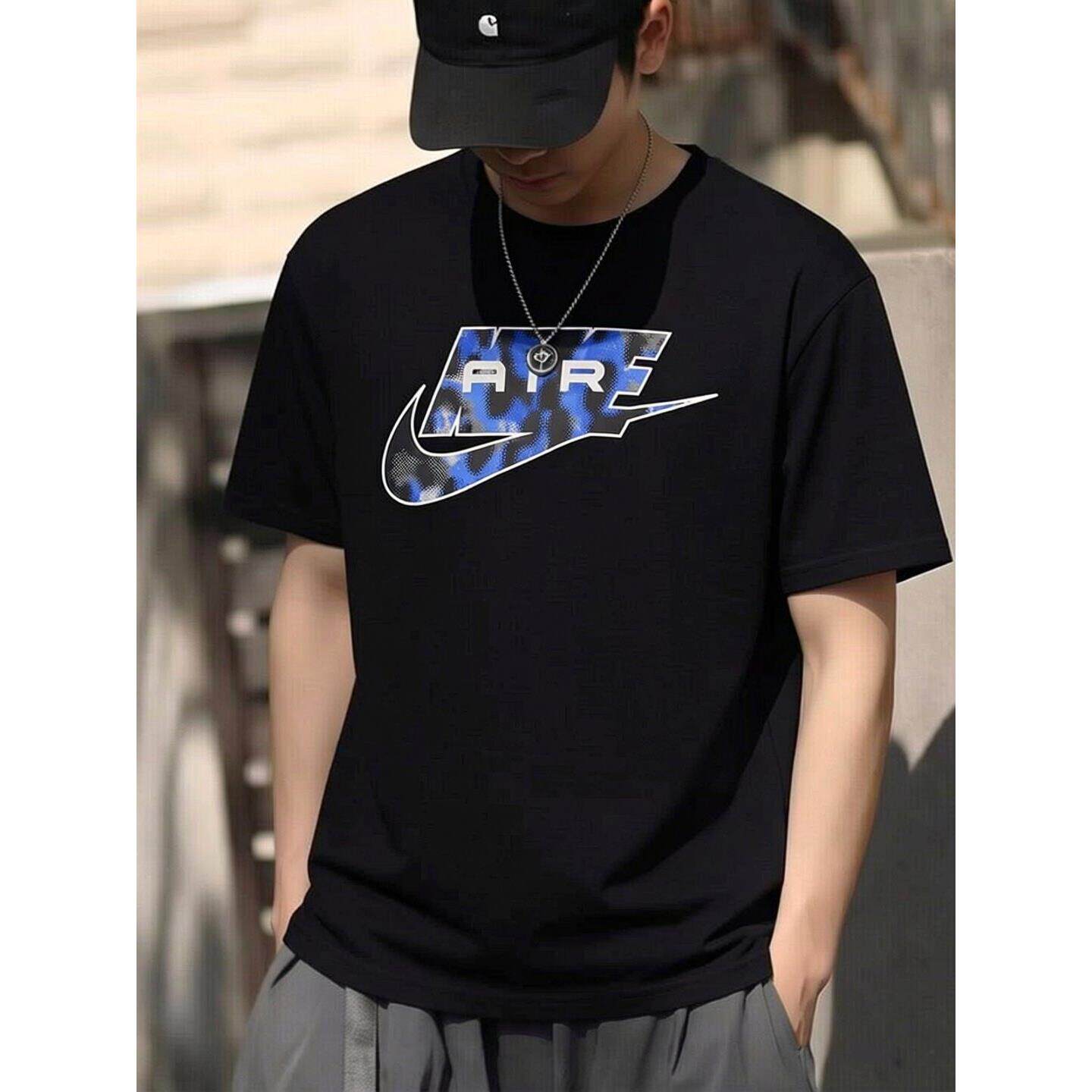 Nike耐克潮流时尚短袖男士篮球T恤正品黑色上衣正品宽松运动半袖