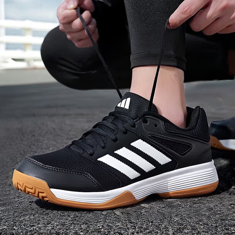 阿迪达斯男鞋女鞋羽毛球鞋夏季新款运动鞋网面透气网球鞋缓震耐磨