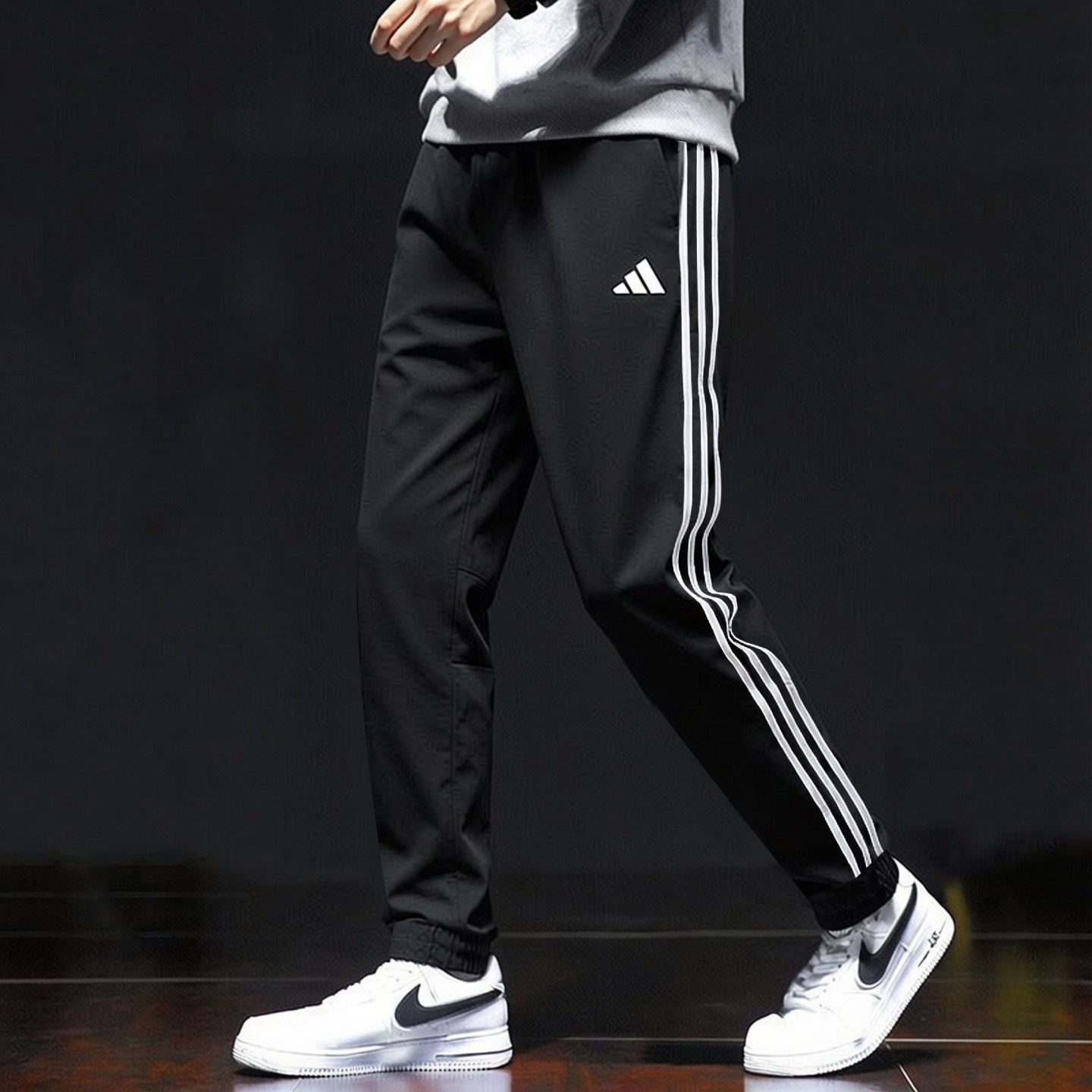 Adidas裤子男新款正品透