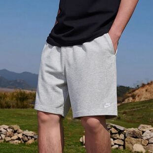 Nike耐克裤子正品灰色短裤针织运动裤纯棉五分裤夏季新款休闲男裤