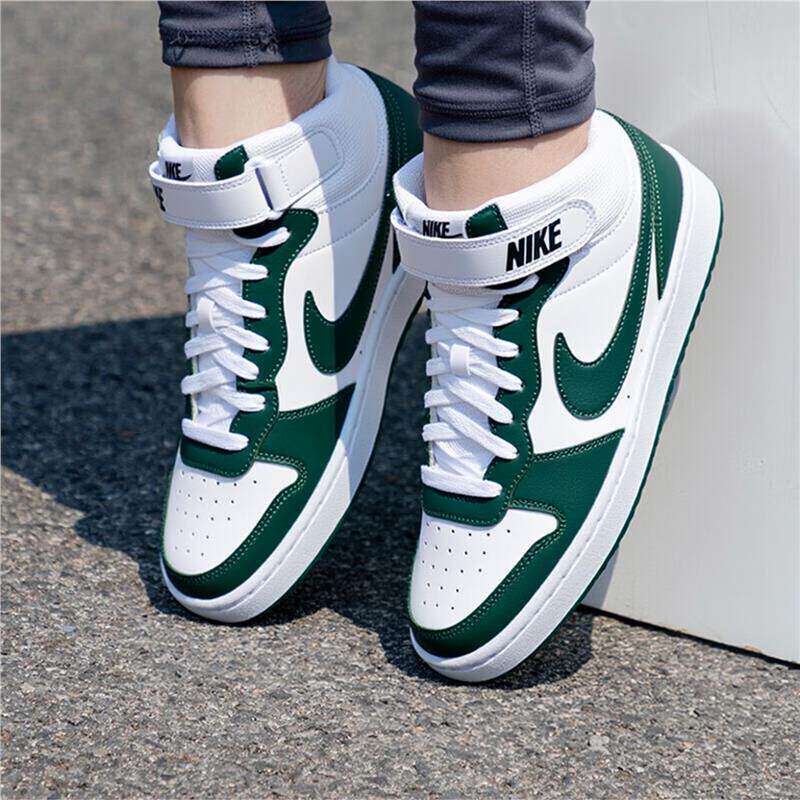 高帮板鞋Nike耐克鞋子冬季正品女鞋厚底COURT BOROUGH运动鞋潮鞋