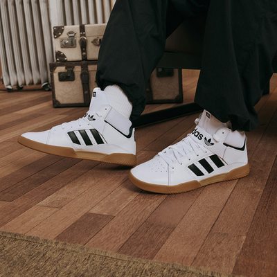 Adidas/阿迪达斯正品VRX MID男子经典中高帮运动板鞋小白鞋EE6233