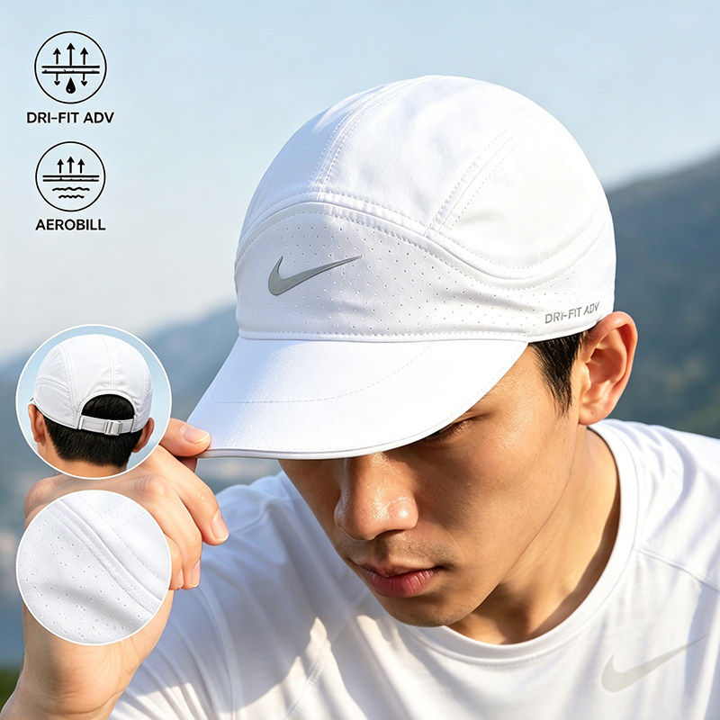NIKE耐克帽子网眼透气运动帽速干防晒鸭舌帽新款男女帽跑步休闲帽