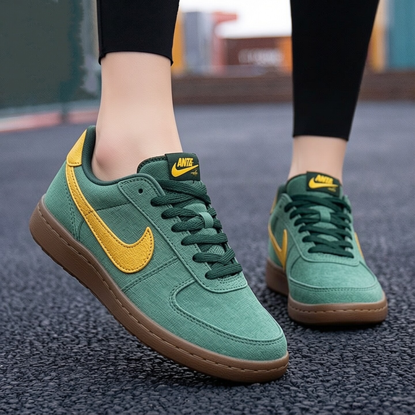 NIKE耐克女鞋夏季正品复古低帮篮球鞋绿色运动鞋轻便板鞋休闲鞋