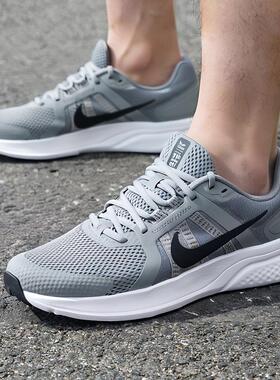 NIKE耐克灰色男鞋夏季运动鞋RUN SWIFT 2休闲鞋网面透气跑步鞋