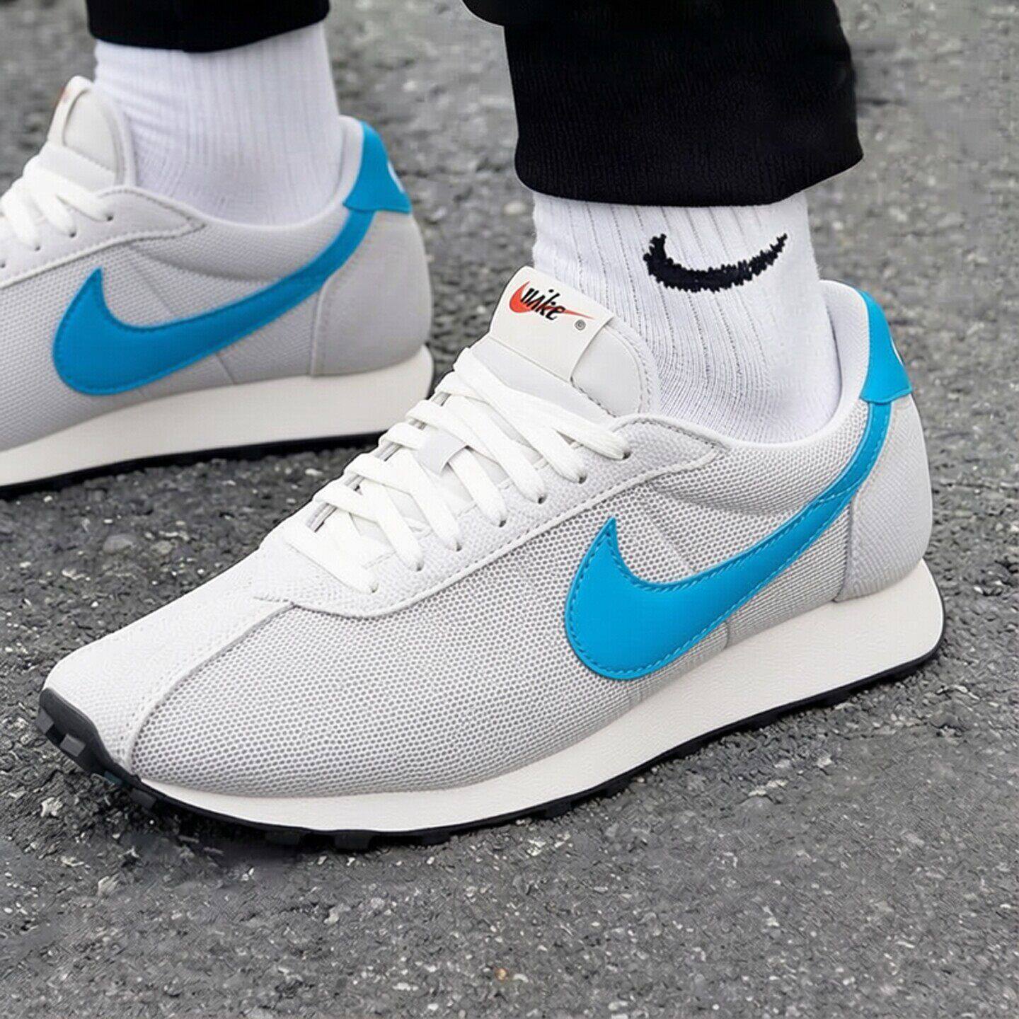 Nike耐克鞋子厚底华夫鞋翻毛皮网鞋春季新款男鞋复古运动鞋跑步鞋