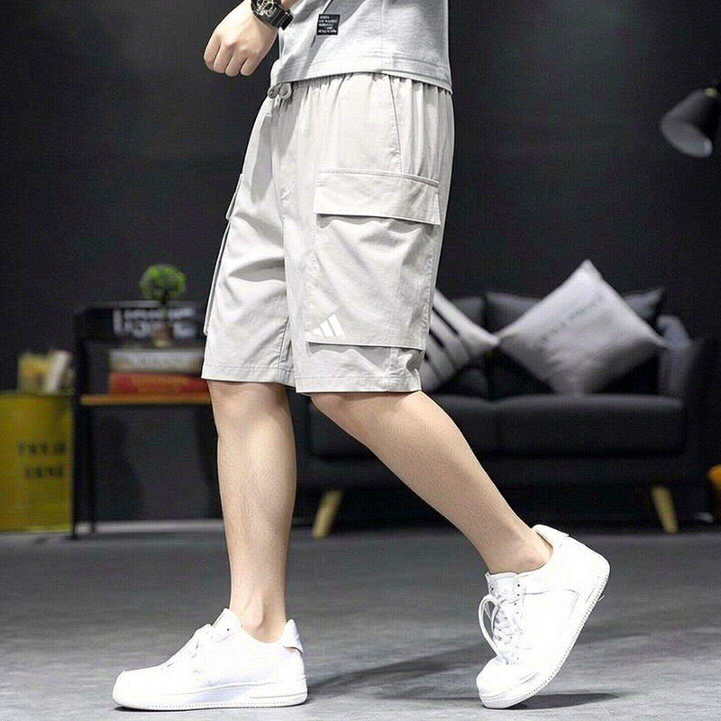阿迪达斯夏季梭织速干短裤美式多口袋工装五分裤运动休闲5分中裤