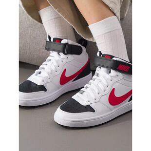 NIKE耐克女鞋秋冬季新款Court Borough中帮大童运动板鞋休闲鞋