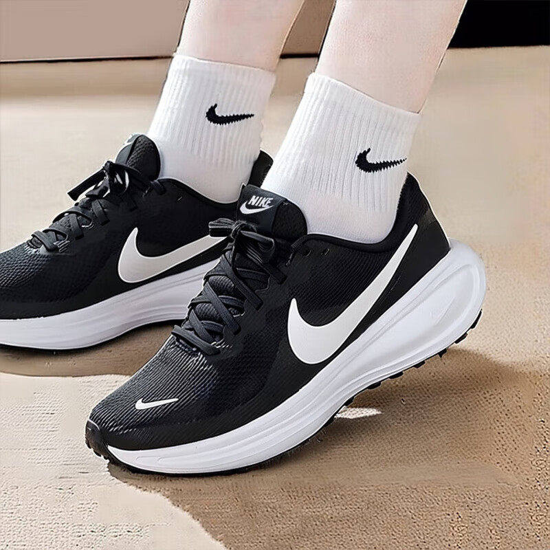 跑步鞋耐克女鞋Nike正品新款黑色户外透气缓震公路鞋运动鞋HJ8485