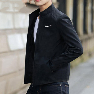 运动服黑色防风衣休闲夹克DM6620 男士 Nike耐克外套男正品 春秋新款