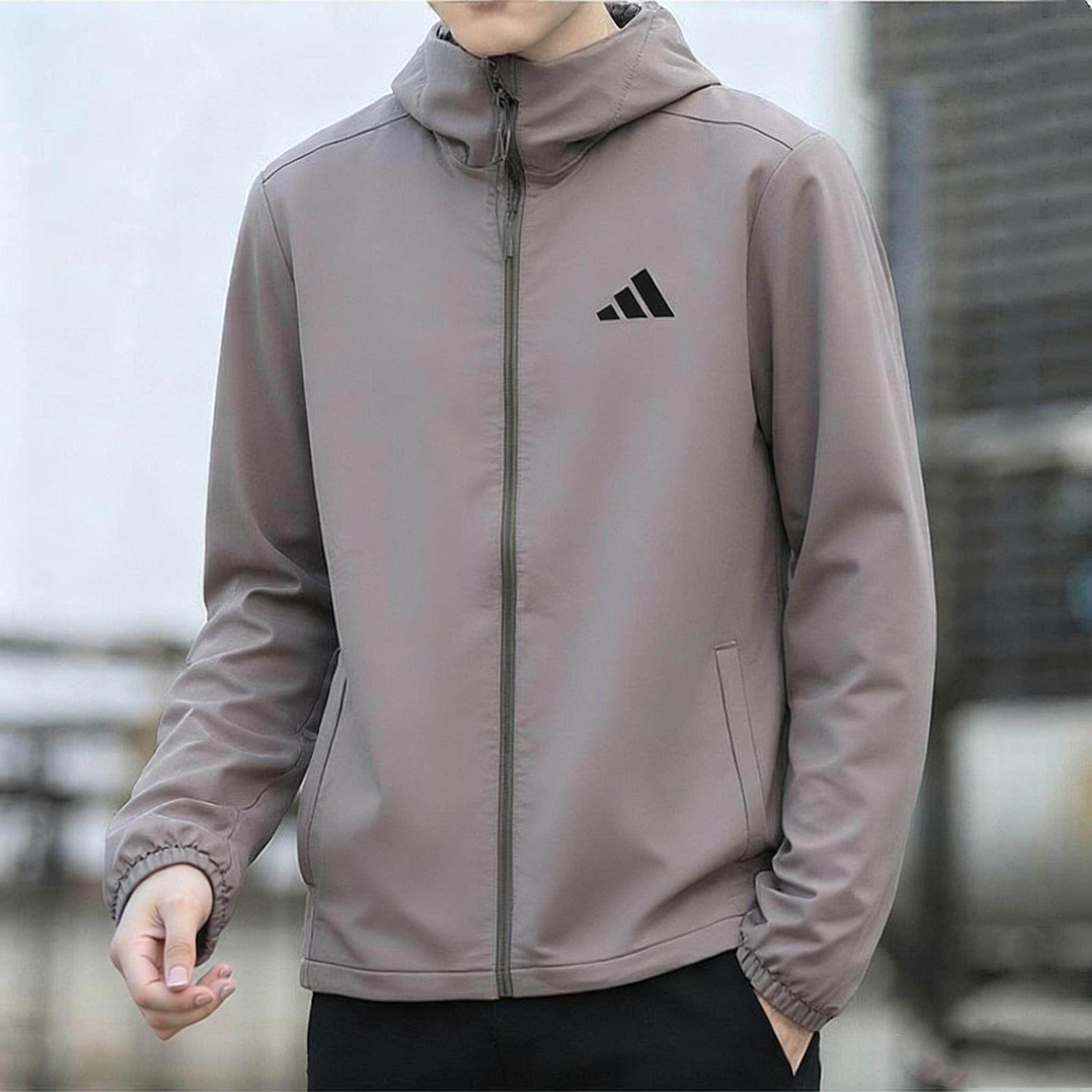 阿迪达斯户外梭织风衣男