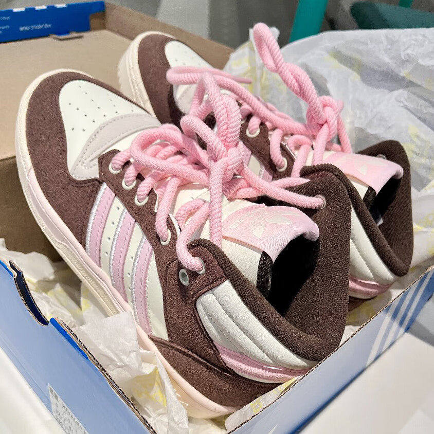 阿迪达斯正品三叶草男鞋女鞋RIVALRY高帮板鞋防滑篮球风休闲鞋